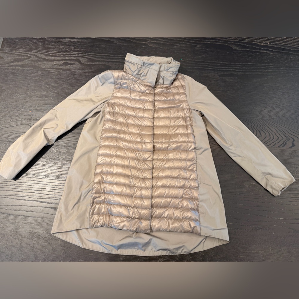 Women's Beige Quilted Jacket